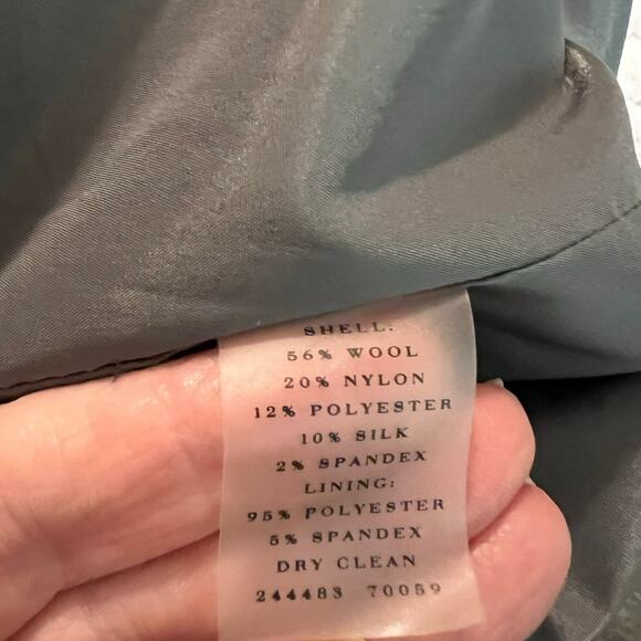 Ann Taylor Women's Wool Silk Blend Jacket in Gray w/Two Button Closure Size 10 - Picture 7 of 7